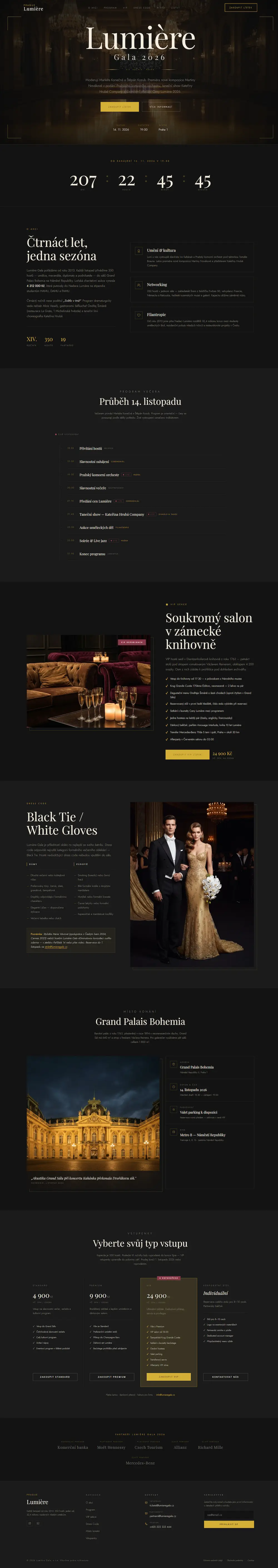 Lumière Gala – exkluzivní galavečer